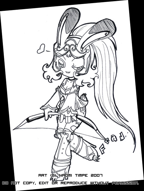 Final Fantasy 12 Fran Lineart