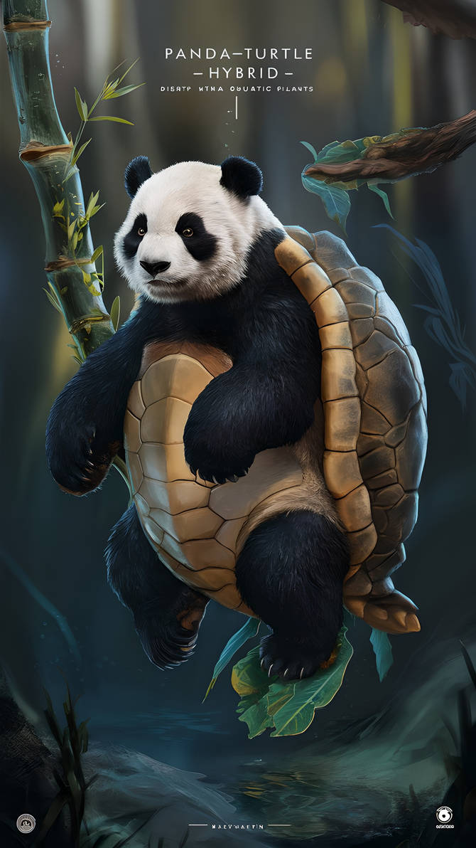 A-panda-turtle-hybrid-creature by dexsi on DeviantArt