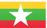 Myanmar flag stamp