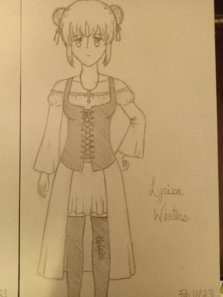 Sketch of Lyrissa (Feb 2023) by starlightmeteor on DeviantArt
