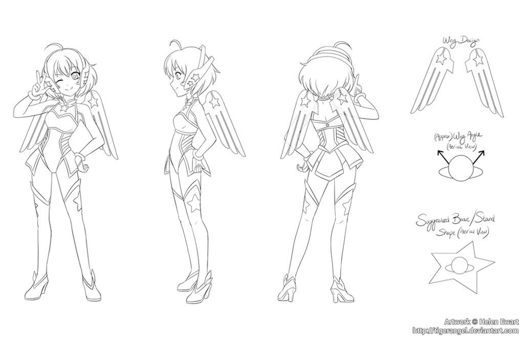 AmeCon 2016 - Ame-Chan Figure Reference Sheet by tigerangel