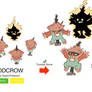 Fakemon: Rodcrow and Scarebiko