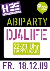 Abiparty Flyer 18.12.2009