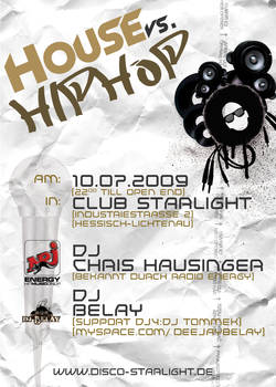 House vs. HipHop Flyer