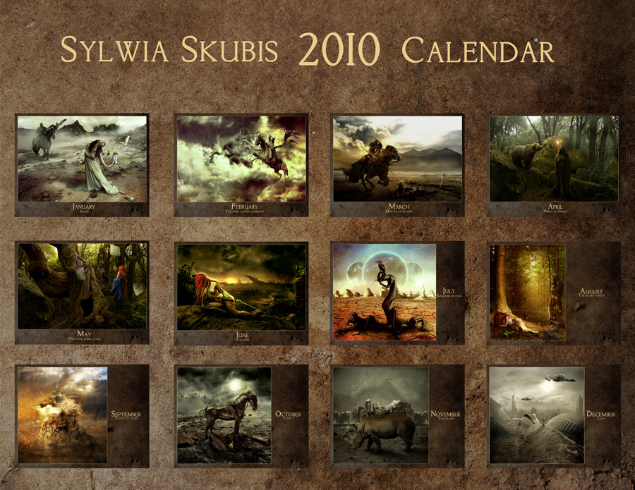 Sylwia Skubis 2010 calendar.