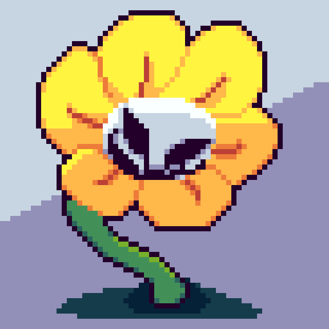 Flowey Undertale Pixel Art by Pixelfell on DeviantArt