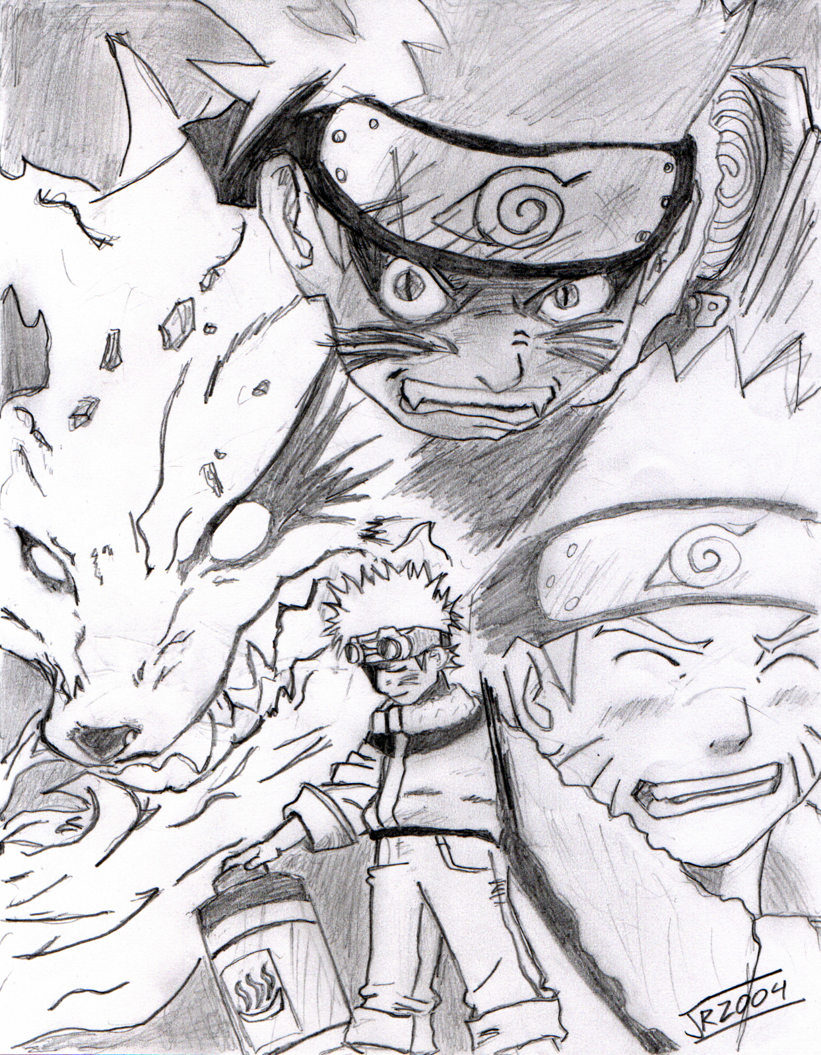 Naruto Sennin #RedSz  Naruto sketch drawing, Naruto drawings easy