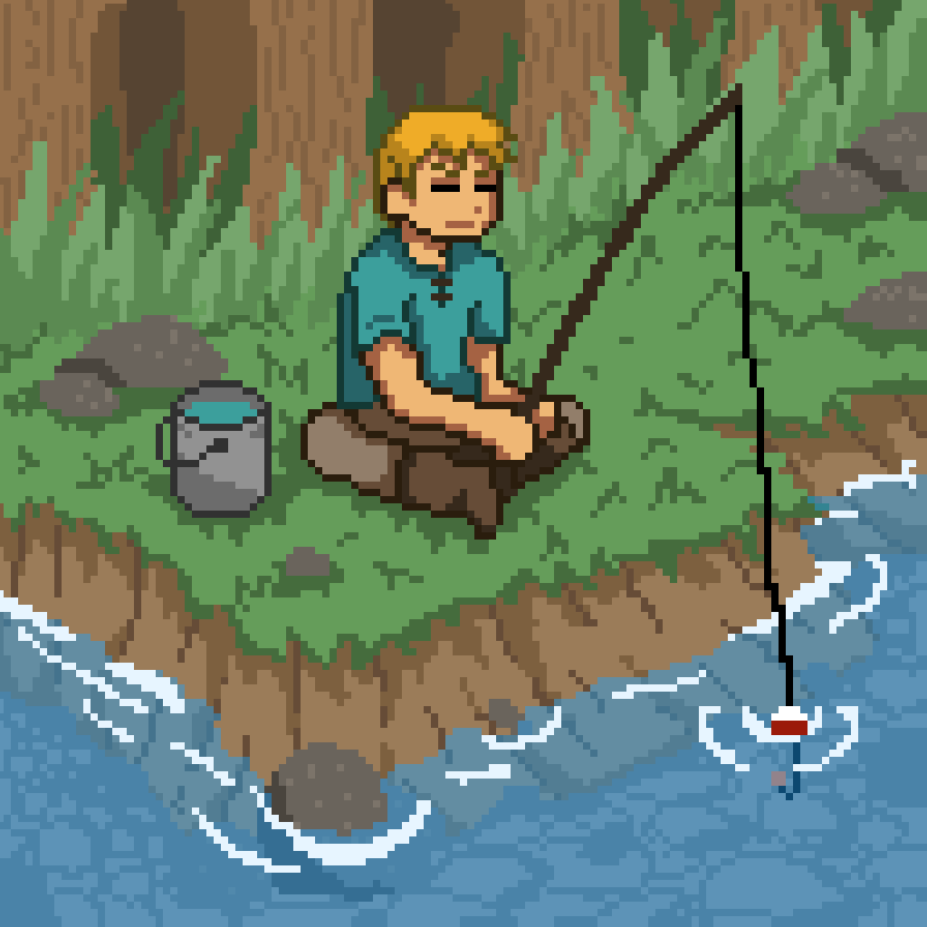 Fishing (gif animation) by Mokiro on DeviantArt