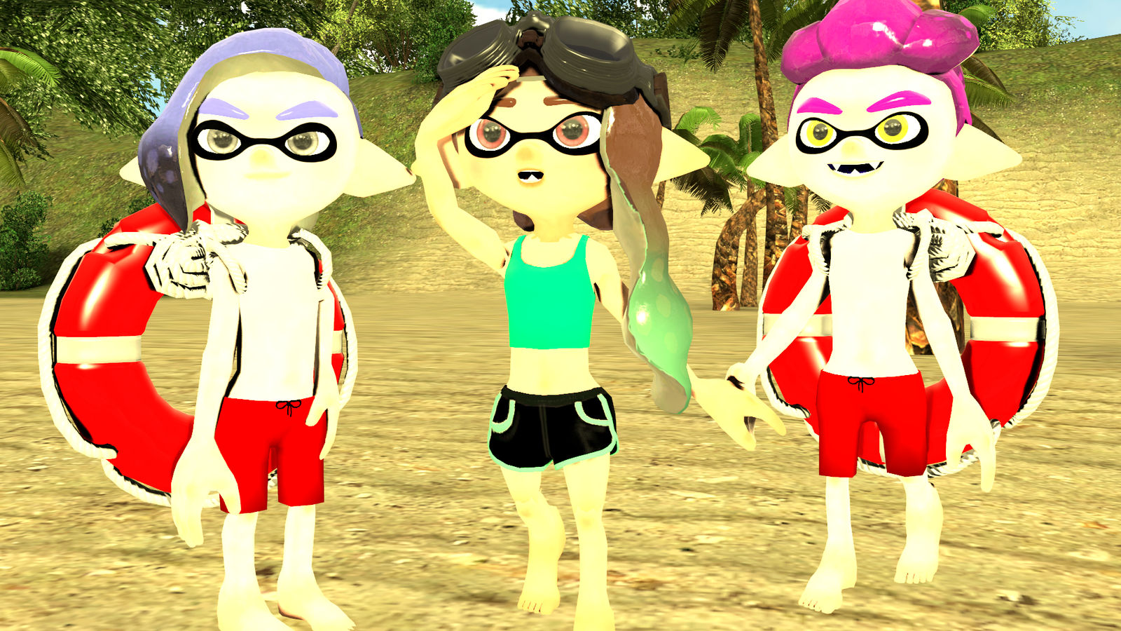 Splatoon Sea Deviantart (Sfm Splatoon) Beach Request by Solarstarinkling00 on DeviantArt
