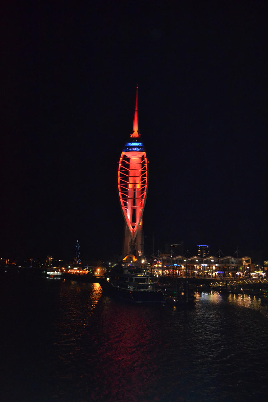 Spinnaker Tower at Night by edthefred on DeviantArt