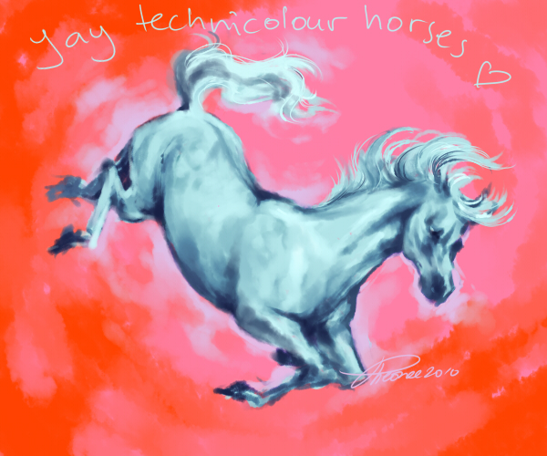 YAY TECHNICOLOUR HORSES