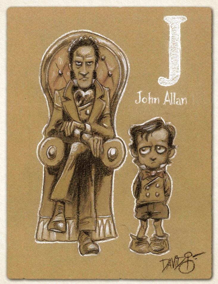 J is for John Allan (Poe's foster father)