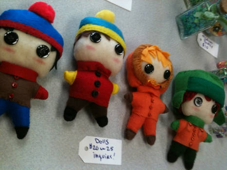 South Park Hand Sewed Plushies