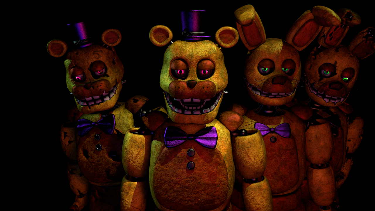 c4d) Fredbear and Springbonnie poster : r/fivenightsatfreddys