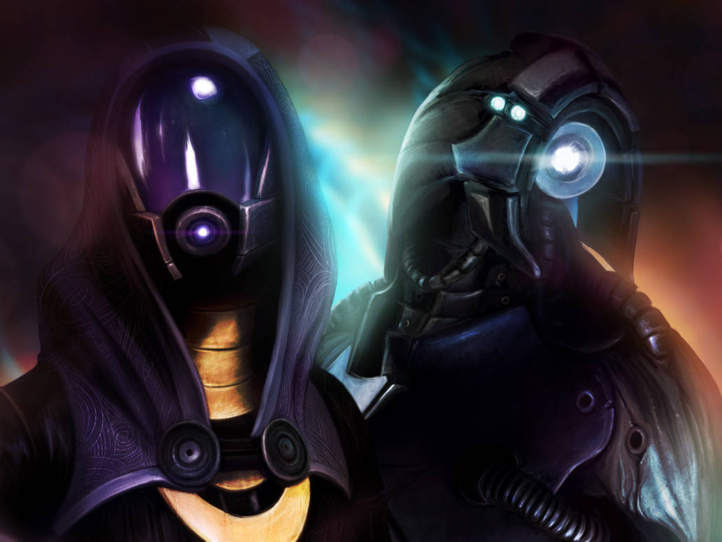 Tali'Zorah and Legion by BoyGTO