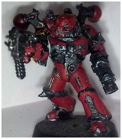 Khorne Berzerker With Two Guns - WIP