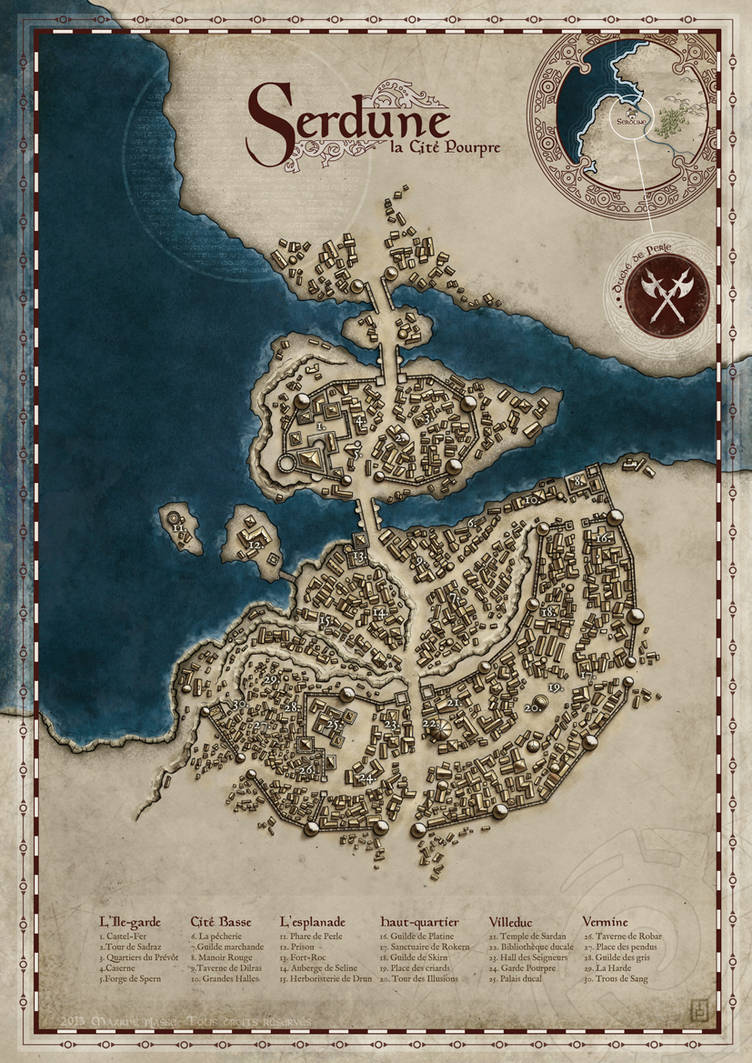 Serdune, The Crimson City by MaximePLASSE