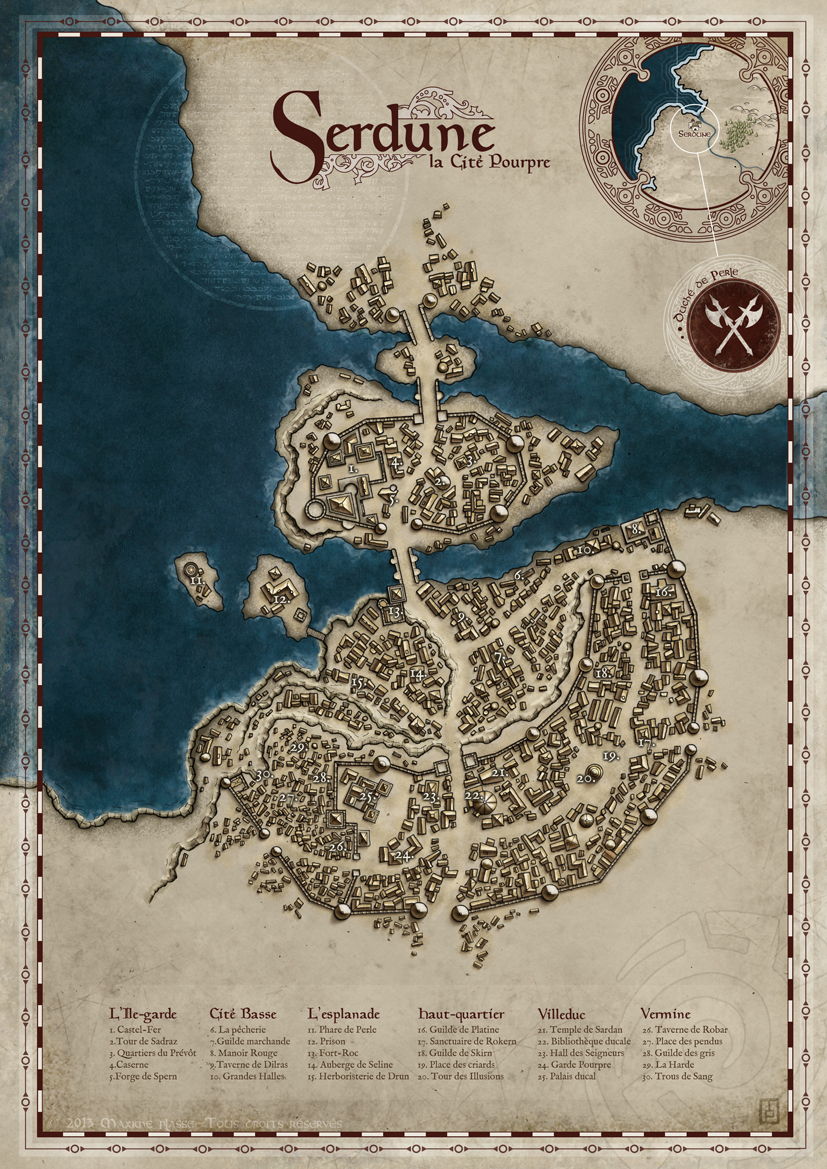 Serdune, The Crimson City by MaximePLASSE