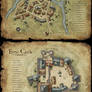 Set of fantasy maps