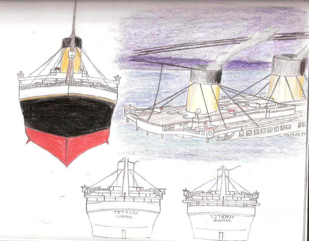 Titanic View Deviantart Different views of Titanic by DragonMaster616 on DeviantArt