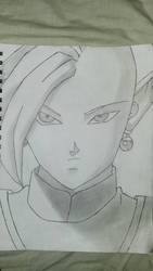 Zamasu Close-Up: Pencil Drawing