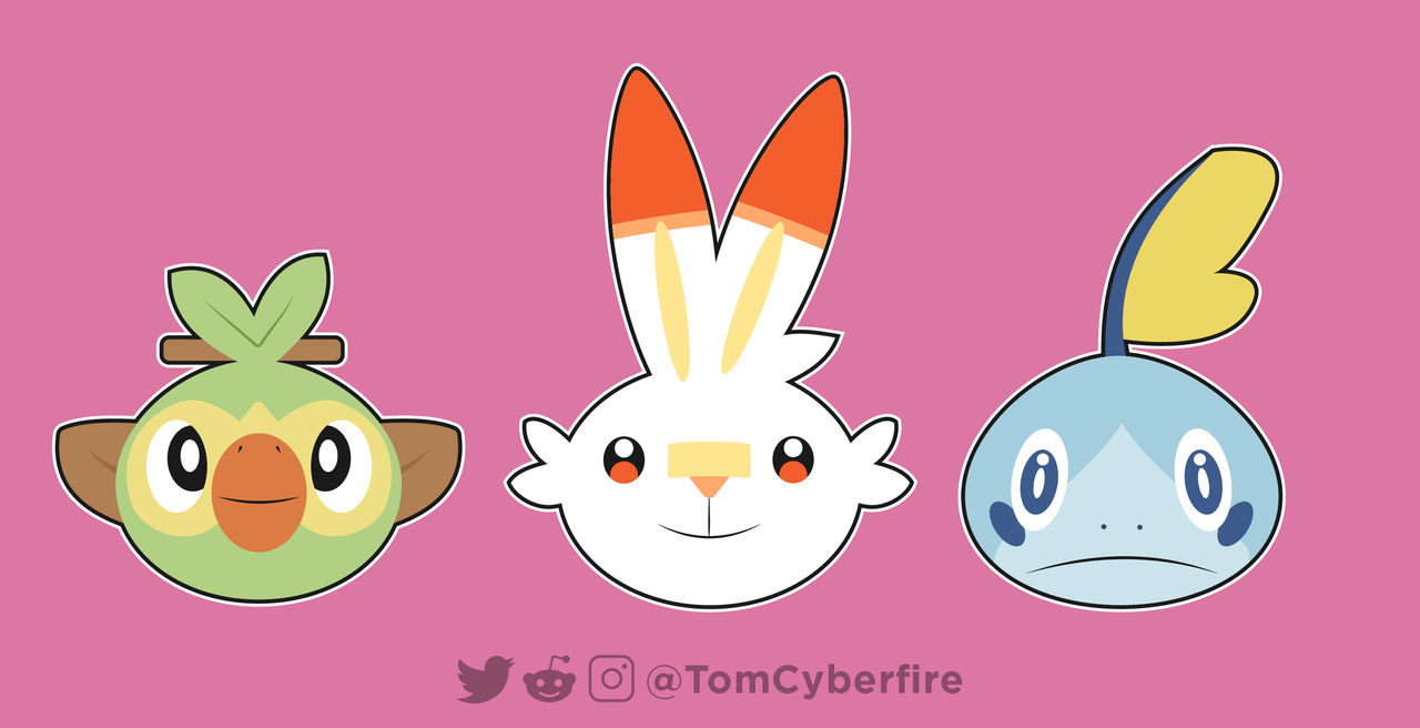 Pokemon: Galar starters by TomCyberfire on DeviantArt