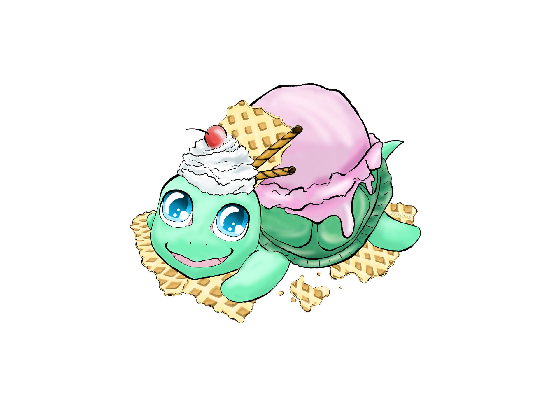 Ice Cream Turtle by Strength-and-Bravery on DeviantArt