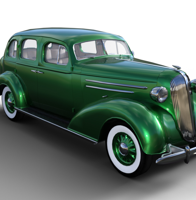 1936 AM SedanBody Green