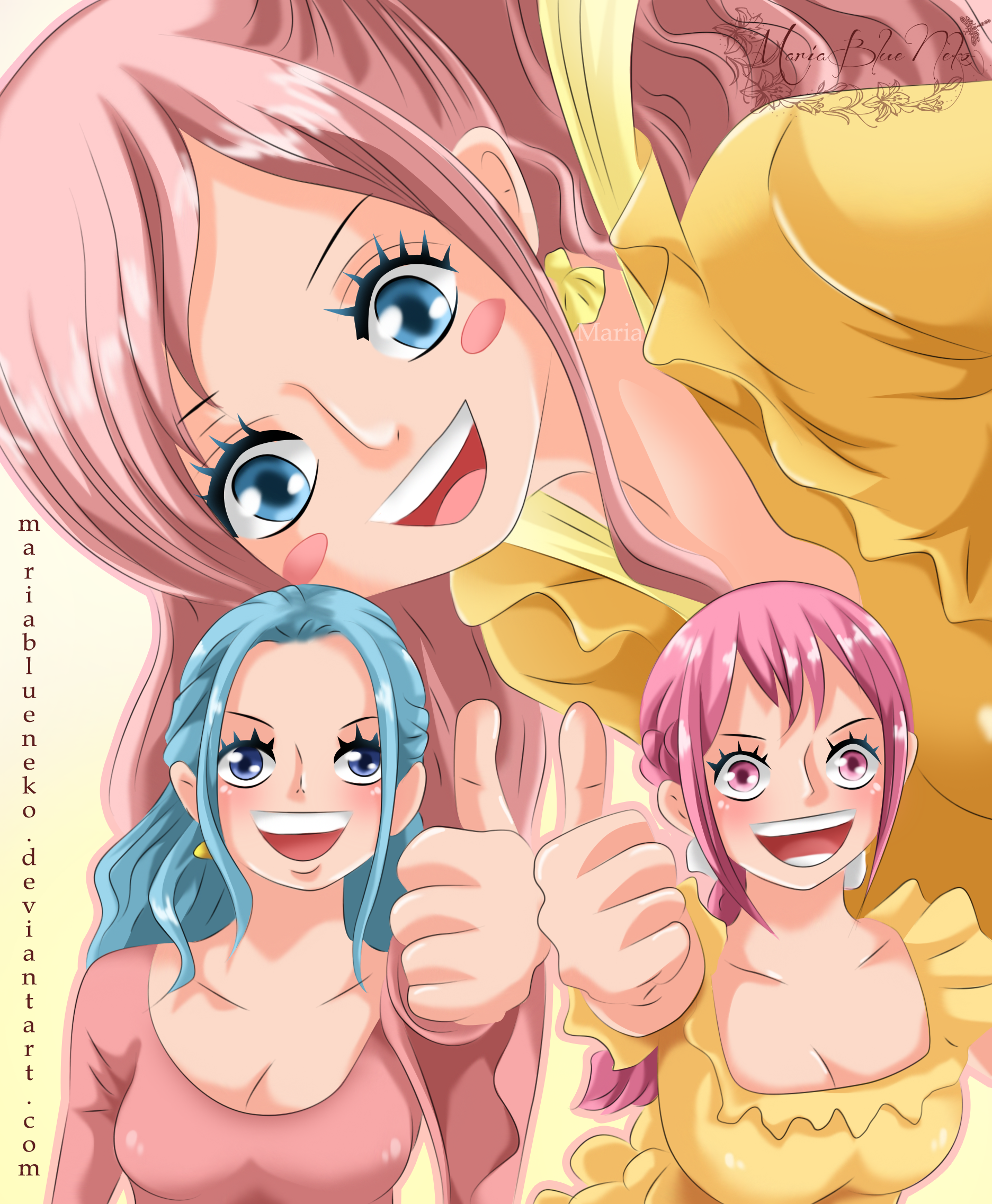 Shirahoshi~Vivi~Rebecca 906 by MariaBlueNeko
