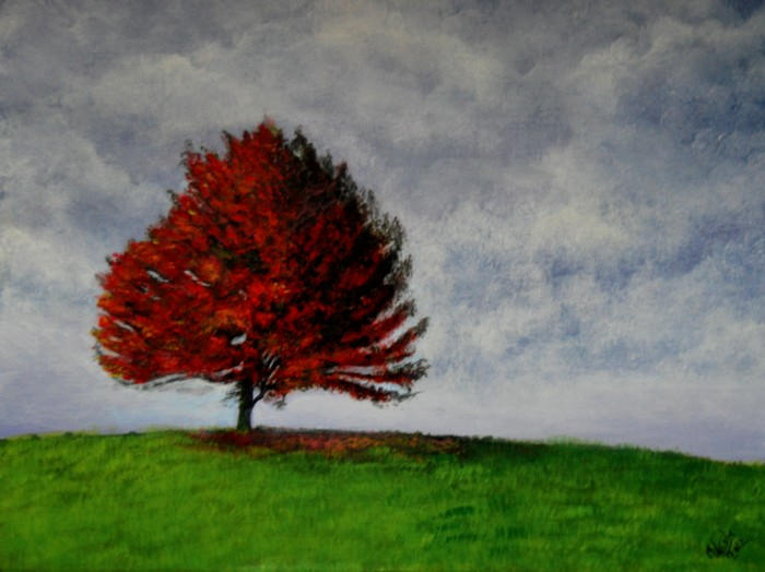 Autumn Sky acrylic on canvas