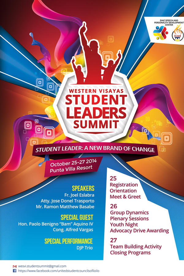 Western Visayas Student Leaders Summit Poster