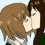 Maon Kurosaki x Sayaka Kanda Kiss (ALICes)