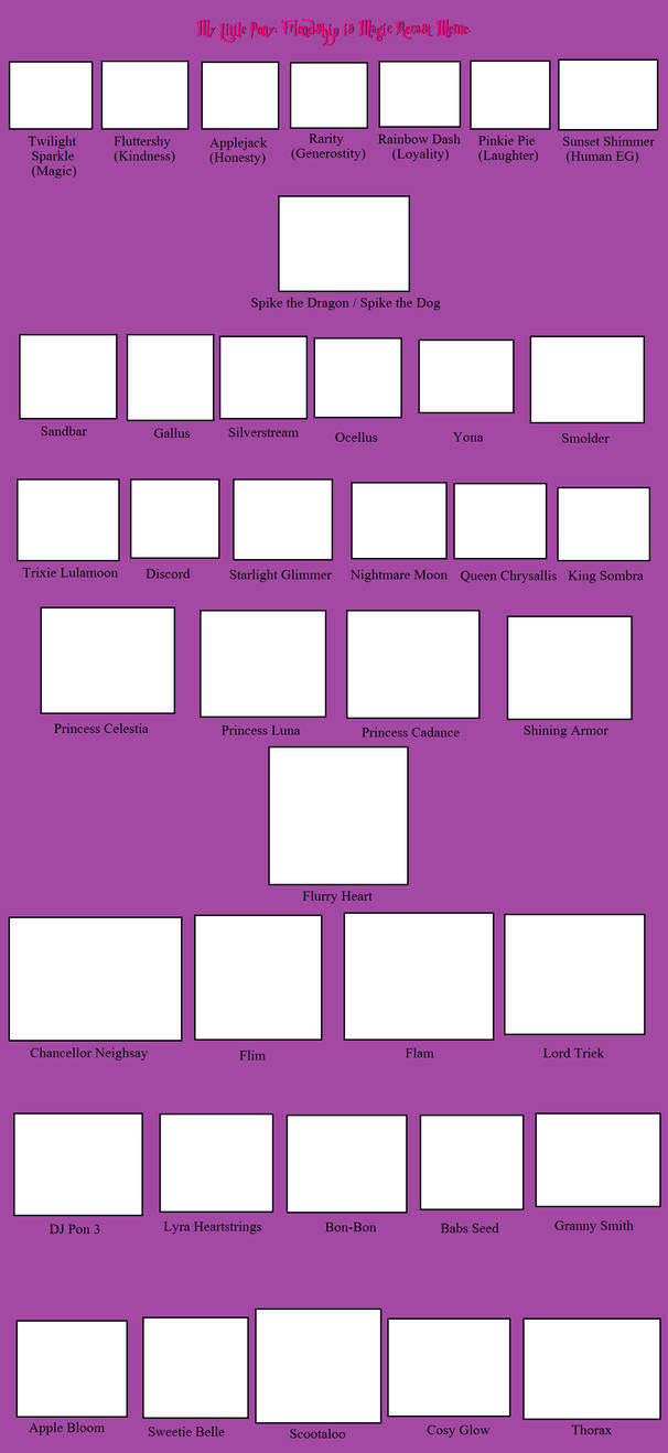 Blank MLP FIM Cast Meme By Huntertritter On DeviantArt Blank mlp fim cast meme by huntertritter on deviantart