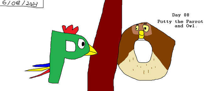 Day 08 Potty and Owl (C.C.B.B.)