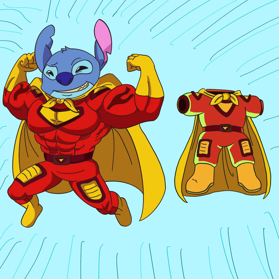 IDEA FOR STITCH TO BE A BUFF SUPERHERO FOR COMIC by superspyro45 on ...