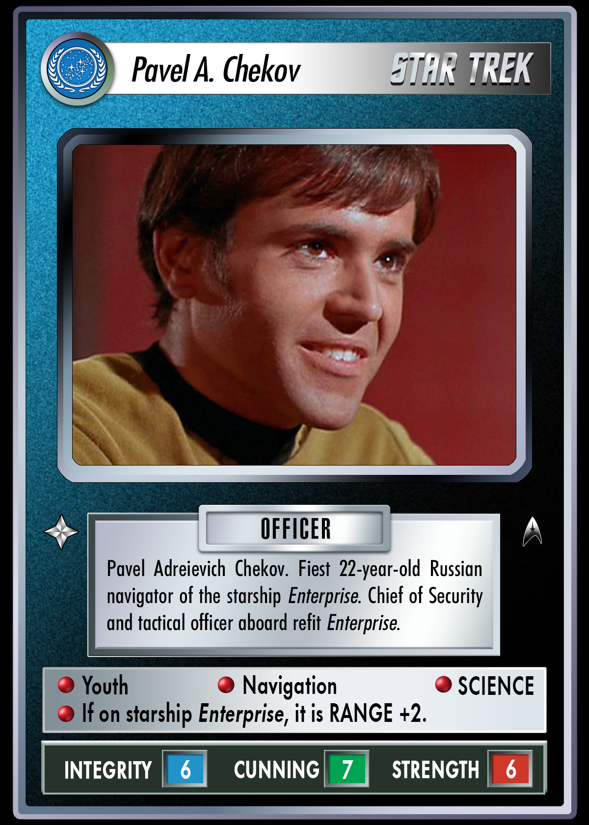 Star Trek CCG Decipher Chekov Pavel by SerialKiljoi on DeviantArt