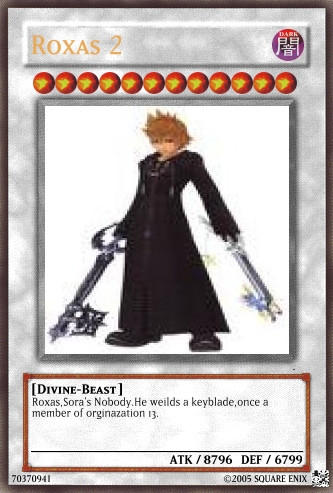 Roxas card 2 by ridge-z20 on DeviantArt