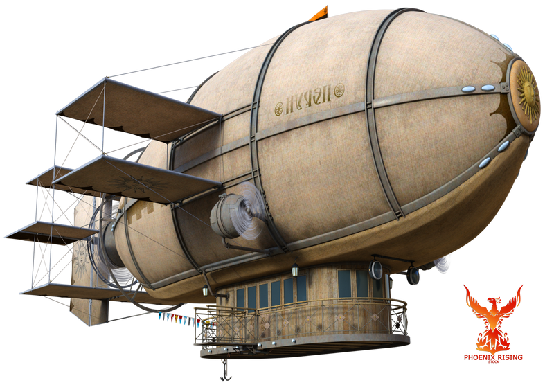 Atompunk Zeppelin Steampunk Zeppelin 2 by PhoenixRisingStock on DeviantArt