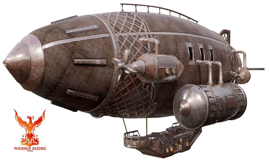 Atompunk Zeppelin Steampunk Zeppelin 5 by PhoenixRisingStock on DeviantArt