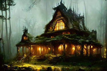 Old Forest House - Stock by PhoenixRisingStock