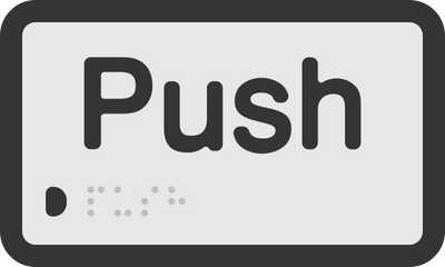 Push (Horizontal) Sign by chameleonprintgroup on DeviantArt