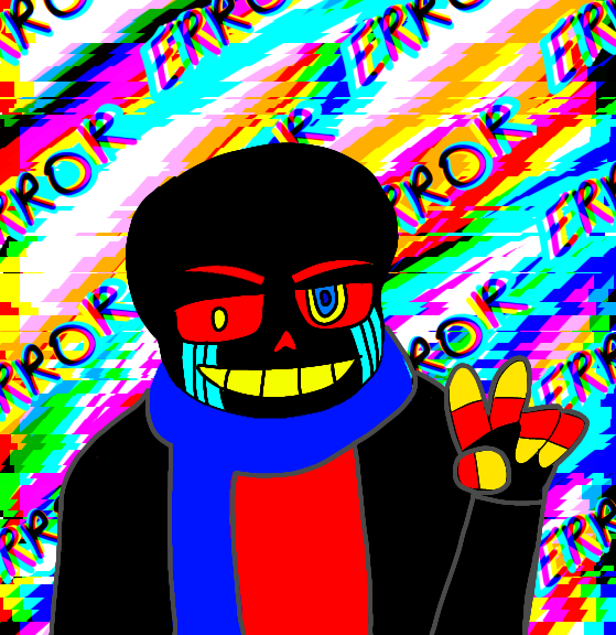 Trying to draw error sans by auroraalex on DeviantArt