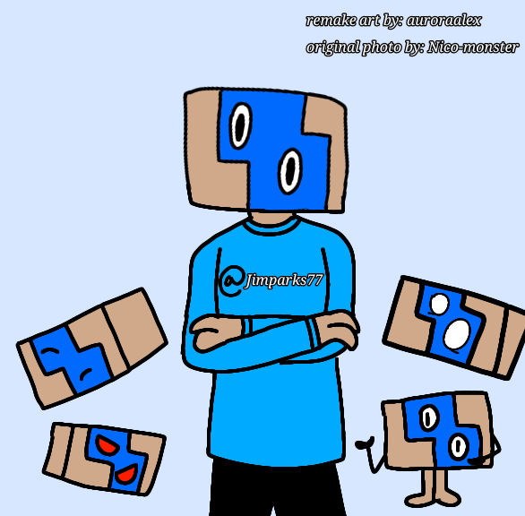 Boxed Humans Boxy (human-like version) (mascot4some1nschannel) by auroraalex on ...