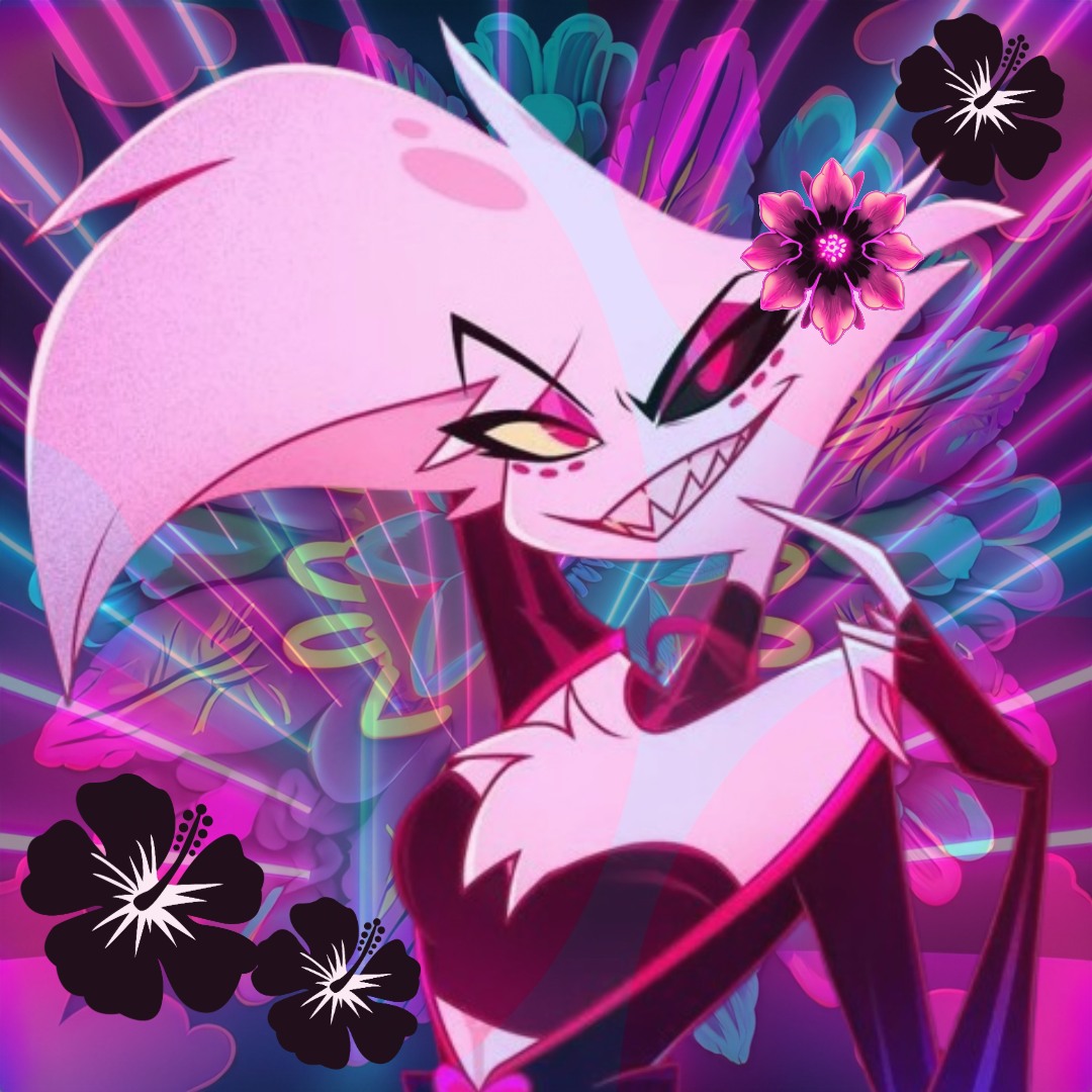 ANGEL DUST PFP EDIT (made on adobe express) by auroraalex on DeviantArt