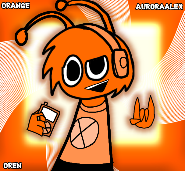 Orange oren redesign sprunki by auroraalex on DeviantArt