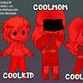 Coolkid family au gacha designs