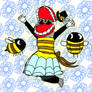 Caine in his bee dress :3