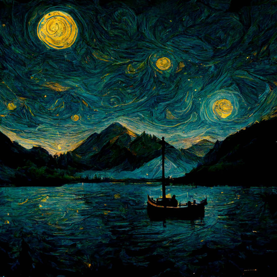 Fishermen (Van Gogh style) by TheNocturnalSpirit on DeviantArt