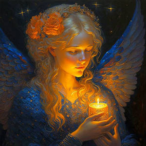 Angel with a candle 3 