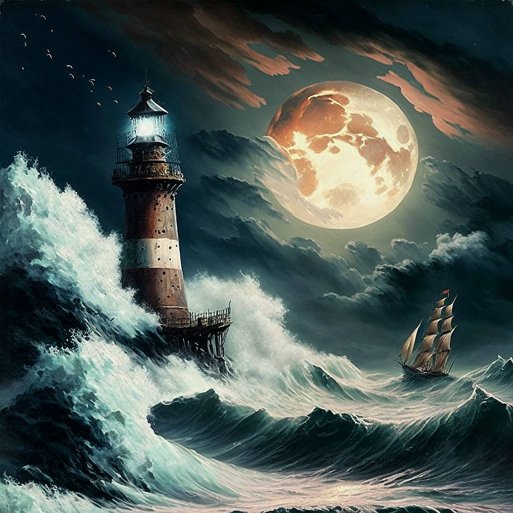 Lighthouse in a storm by TheNocturnalSpirit on DeviantArt